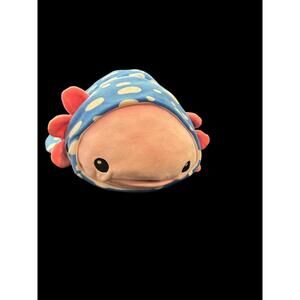 24" Mochipuni Wooper Looper Jumbo Plush Blue Spotted Axolotl Fish